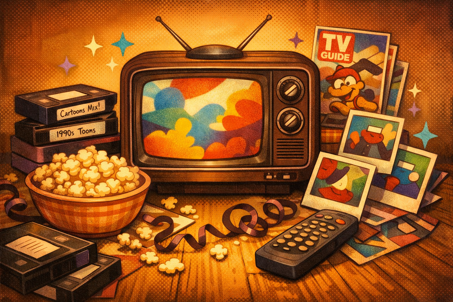 90'larin efsane cizgi filmleri nostalji kolaji